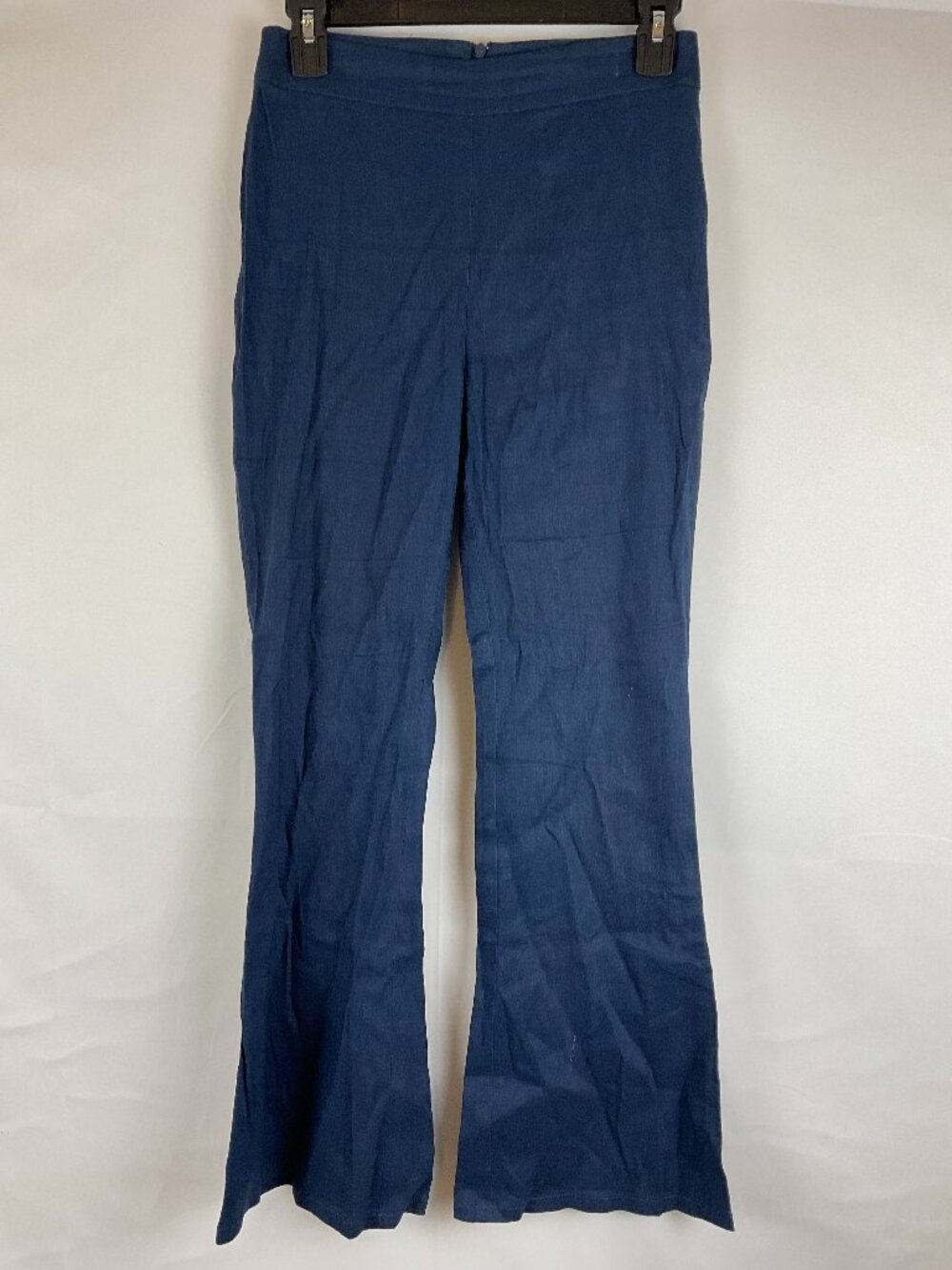 Emerson Fry High Waist Pants 2 Navy Blue Boot Cut Style Zipper Back